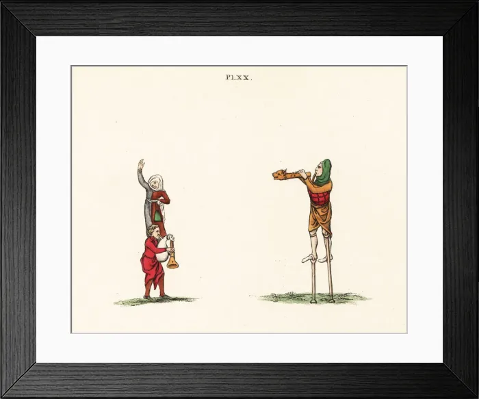 Framed Print : Medieval performers Framed Print : Medieval performers
