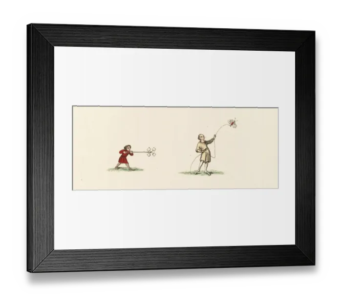 Framed Print : Medieval childrens games Framed Print : Medieval childrens games