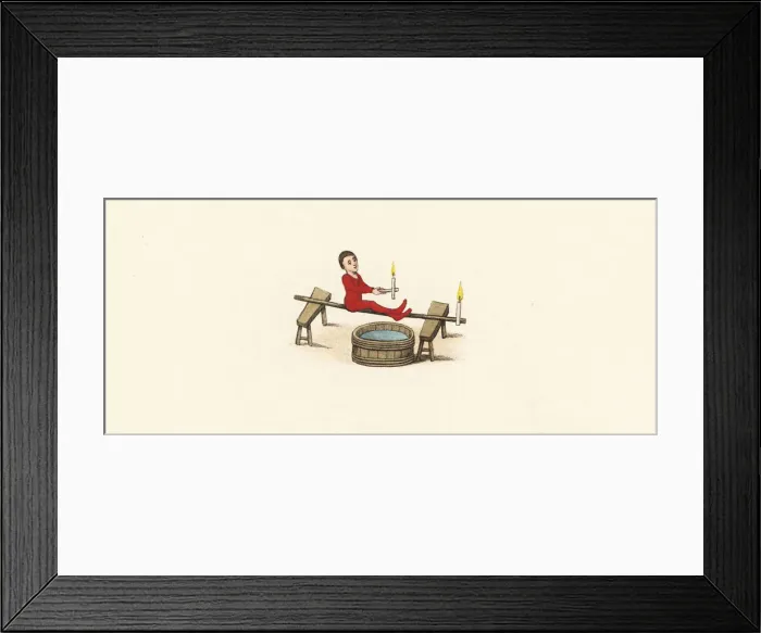 Framed Print : Boarding school game from the 14th century Framed Print : Boarding school game from the 14th century