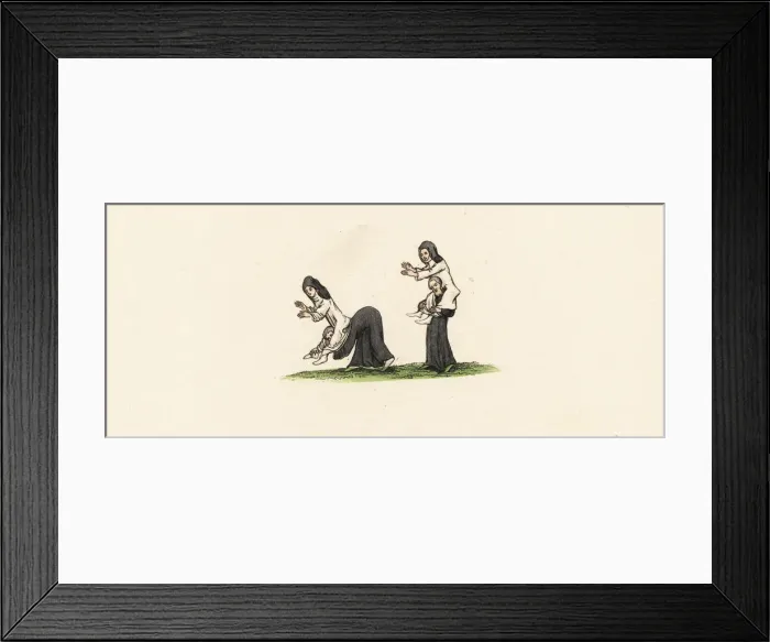 Framed Print : Unknown medieval game Framed Print : Unknown medieval game