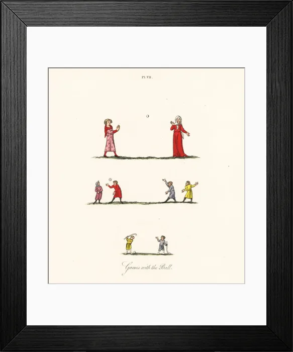 Framed Print : Medieval ball games Framed Print : Medieval ball games
