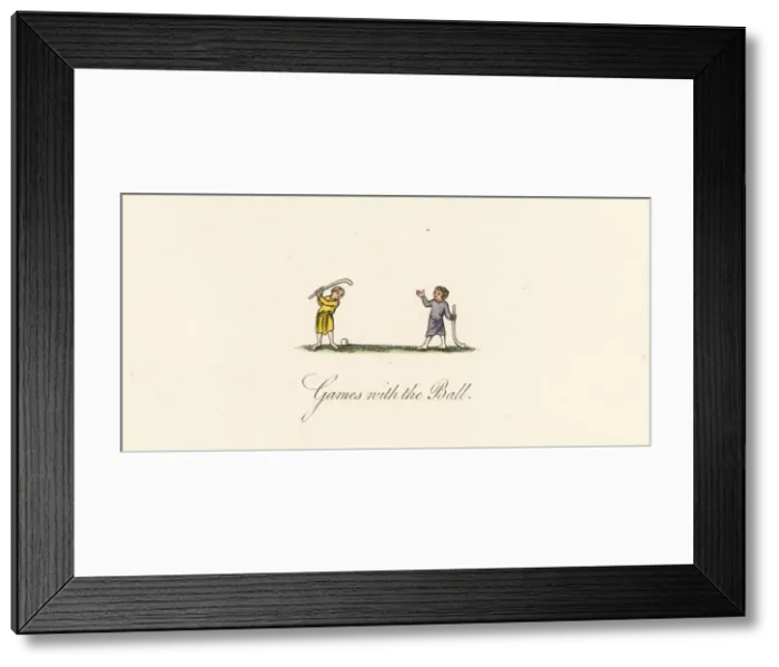 Framed Print : Medieval ball game Framed Print : Medieval ball game
