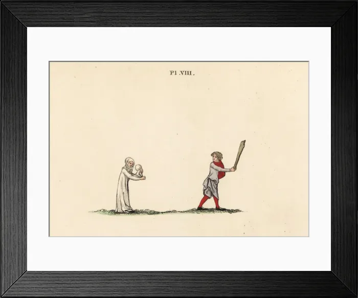 Framed Print : Medieval bat and ball games Framed Print : Medieval bat and ball games