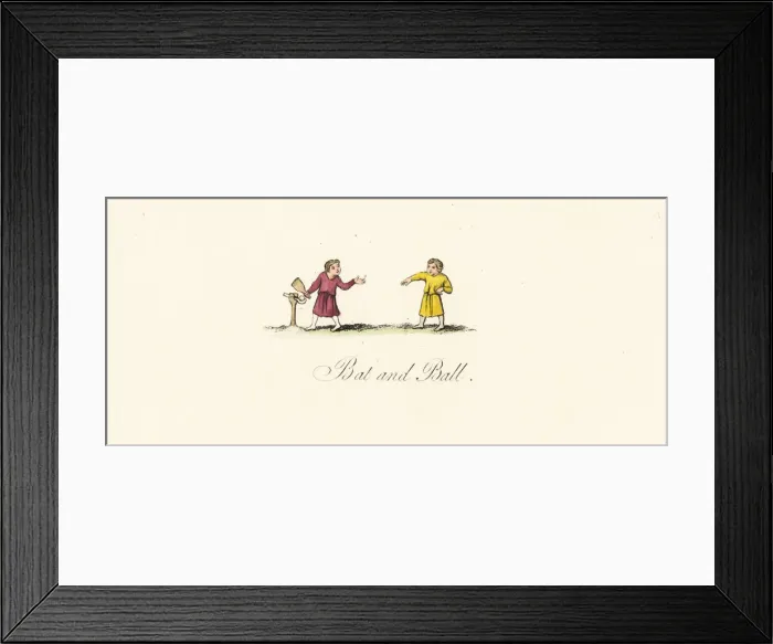 Framed Print : Medieval bat and ball game Framed Print : Medieval bat and ball game