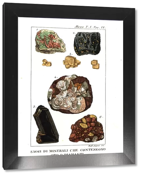 Minerals collected by John Mawe in Brazil, 1812