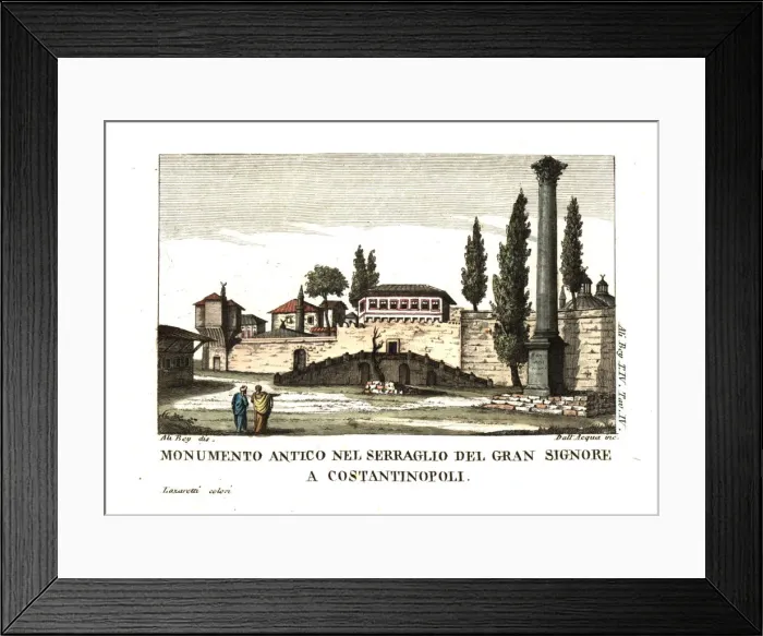 Framed Print : Ancient monument in the seraglio of the Grand Framed Print : Ancient monument in the seraglio of the Grand