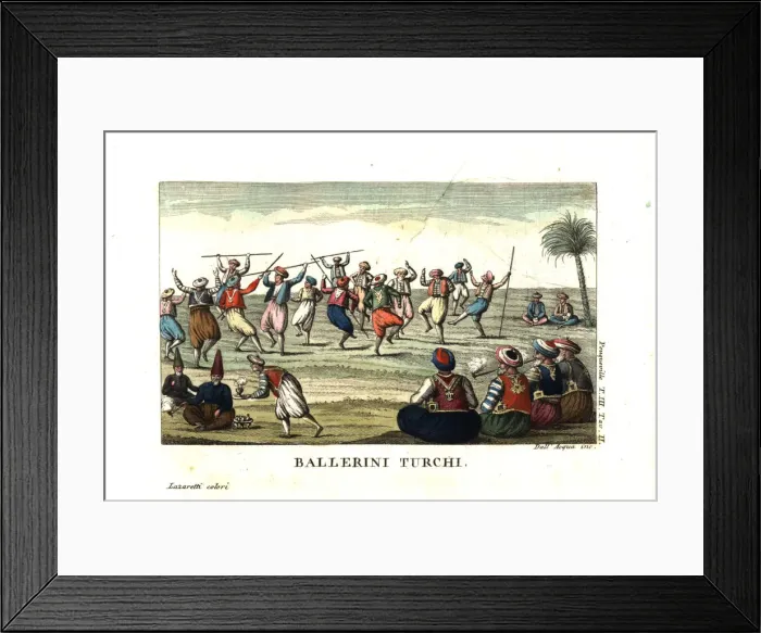 Framed Print : Turks dancing on the island of Prinkipo (Buyukada), Turkey Framed Print : Turks dancing on the island of Prinkipo (Buyukada), Turkey