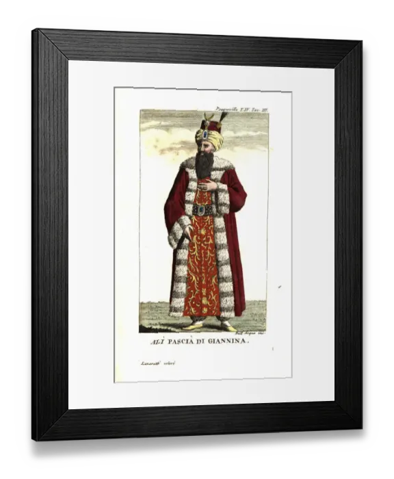 Framed Print : Ali Pasha of Ioannina, Muslim Albanian ruler Framed Print : Ali Pasha of Ioannina, Muslim Albanian ruler