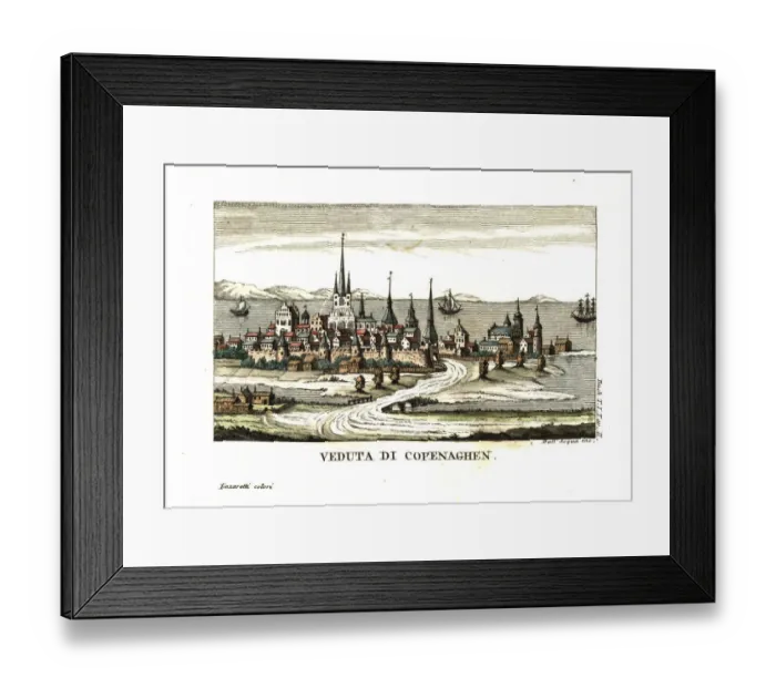 Framed Print : View of Copenhagen, Denmark, circa 1808 Framed Print : View of Copenhagen, Denmark, circa 1808