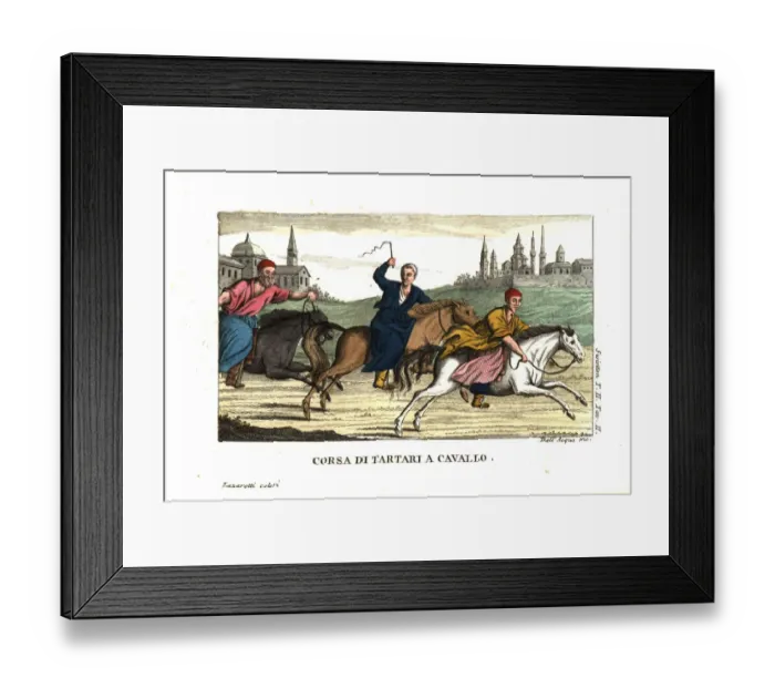 Framed Print : Tartars or tatars horse-racing Framed Print : Tartars or tatars horse-racing