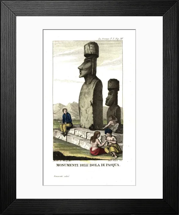 Framed Print : Moai on Easter Island Framed Print : Moai on Easter Island