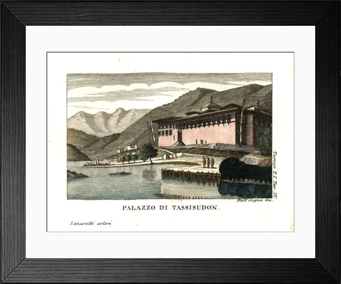 Framed Print : Taschichhoedzong, Buddhist monastery and fortress Framed Print : Taschichhoedzong, Buddhist monastery and fortress