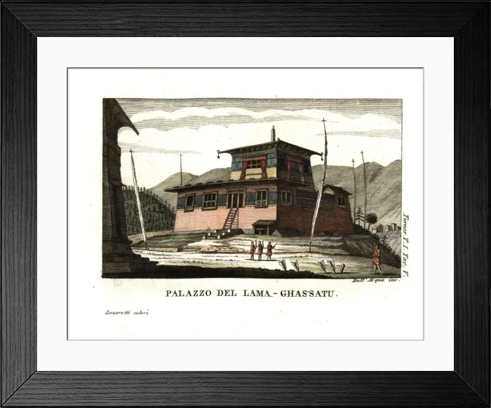 Framed Print : Residence of the Lam Ghassatoo, Bhutan Framed Print : Residence of the Lam Ghassatoo, Bhutan
