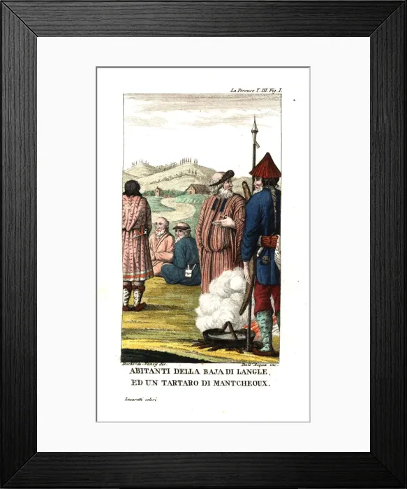 Framed Print : Natives of the Baie de Langle, Sakhalin Island Framed Print : Natives of the Baie de Langle, Sakhalin Island