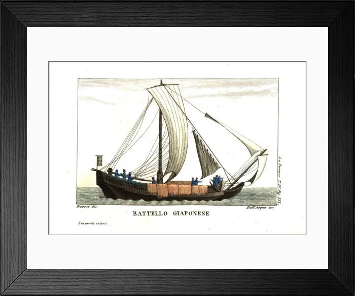 Framed Print : Japanese sailboat Framed Print : Japanese sailboat