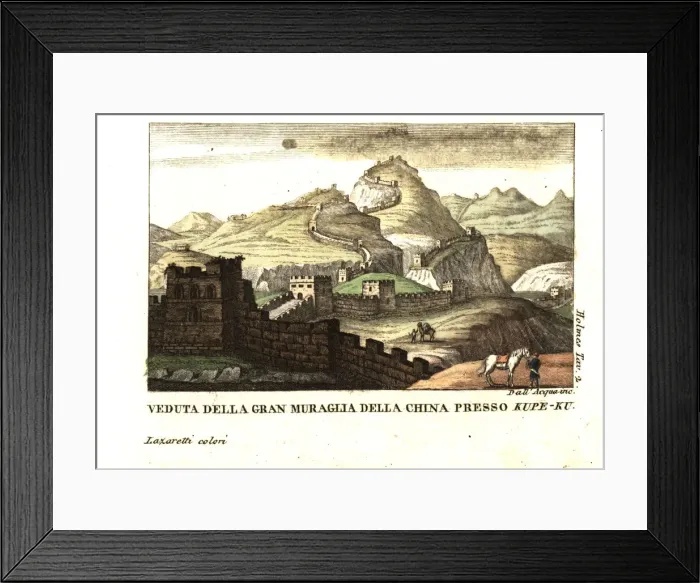 Framed Print : Great Wall of China near Kou-pee-keow, pass Framed Print : Great Wall of China near Kou-pee-keow, pass
