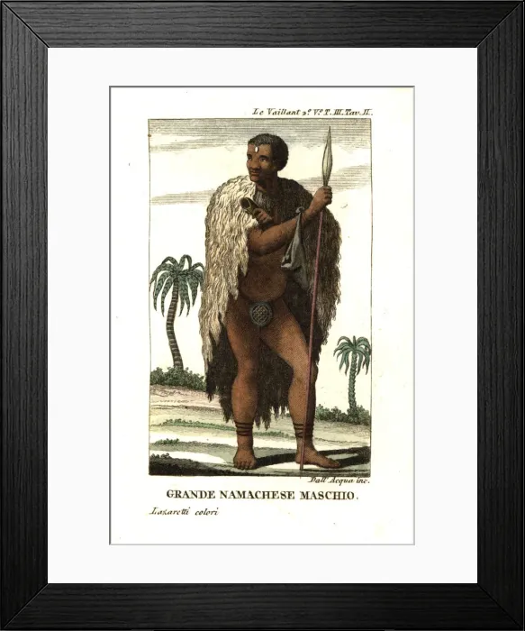 Framed Print : Noble Namaqua man of South Africa Framed Print : Noble Namaqua man of South Africa