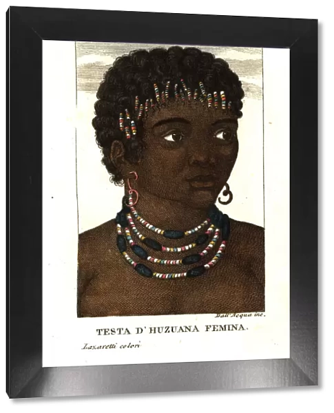 Head of a San (Housouana) woman of South Africa