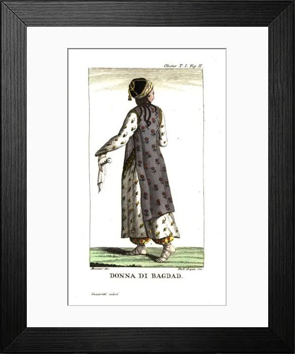 Framed Print : Woman of Baghdad in everyday dress Framed Print : Woman of Baghdad in everyday dress