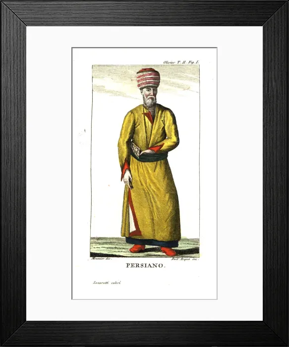 Framed Print : Persian man in summer dress Framed Print : Persian man in summer dress