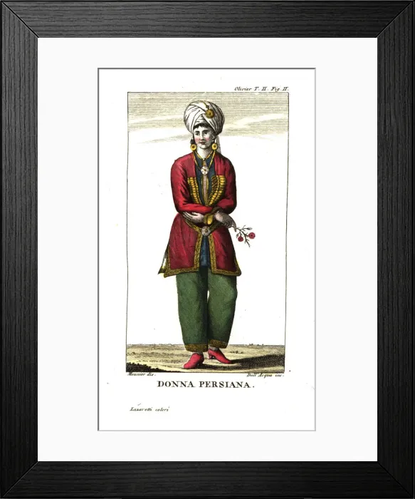 Framed Print : Persian woman in city dress Framed Print : Persian woman in city dress