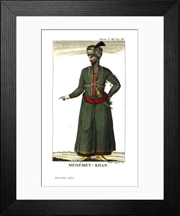 Framed Print : Portrait of Shah Mohammad Ali Han of Persia, 1760-1779 Framed Print : Portrait of Shah Mohammad Ali Han of Persia, 1760-1779