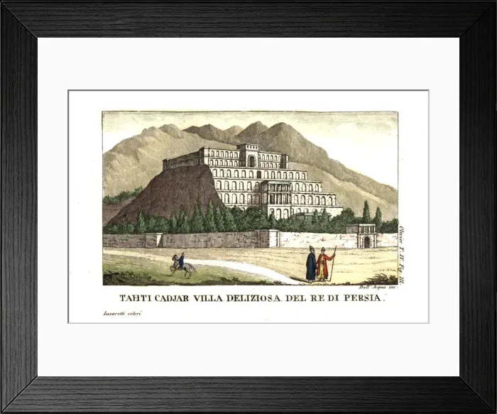 Framed Print : Villa of the Shah of Persia, Qajar Dynasty Framed Print : Villa of the Shah of Persia, Qajar Dynasty