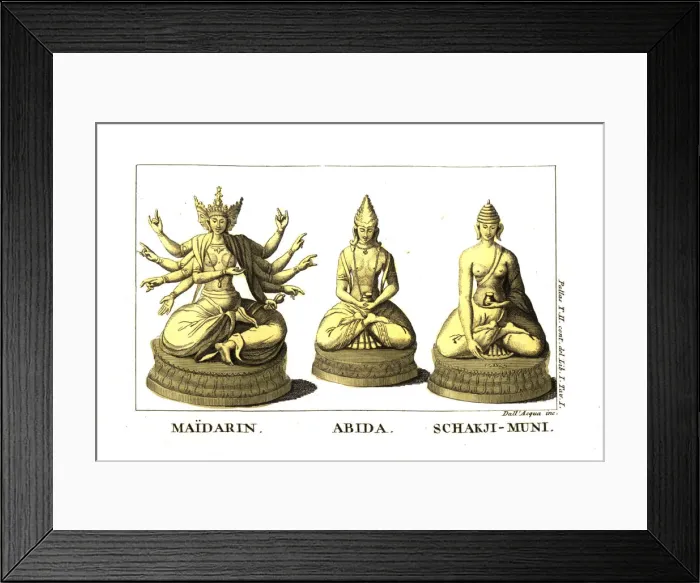 Framed Print : Figures of divinities in the Kalmyk religion Framed Print : Figures of divinities in the Kalmyk religion