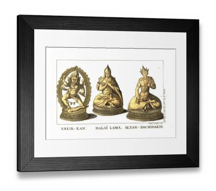 Framed Print : Figures of divinities in the Kalmyk religion Framed Print : Figures of divinities in the Kalmyk religion