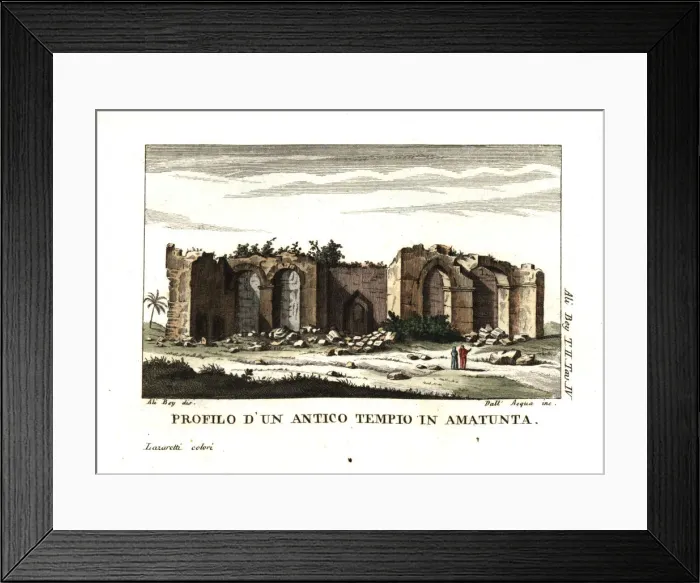 Framed Print : View of the ancient temple at Amathus, Cyprus Framed Print : View of the ancient temple at Amathus, Cyprus