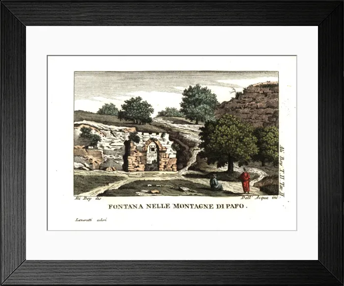 Framed Print : A fountain among the mountains of Paphos, Cyprus Framed Print : A fountain among the mountains of Paphos, Cyprus