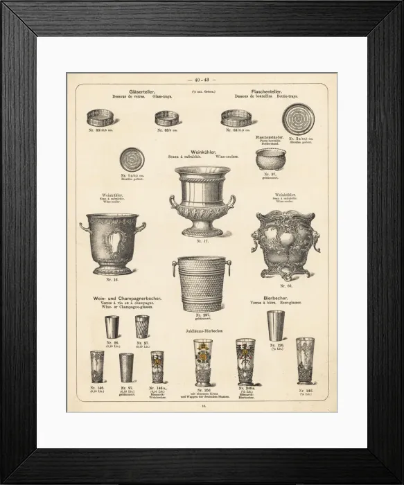 Framed Print : Glass tray, bottle tray, wine cooler, etc Framed Print : Glass tray, bottle tray, wine cooler, etc