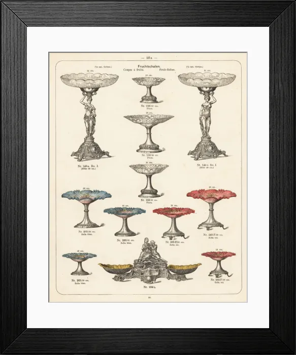 Framed Print : Fruit dishes