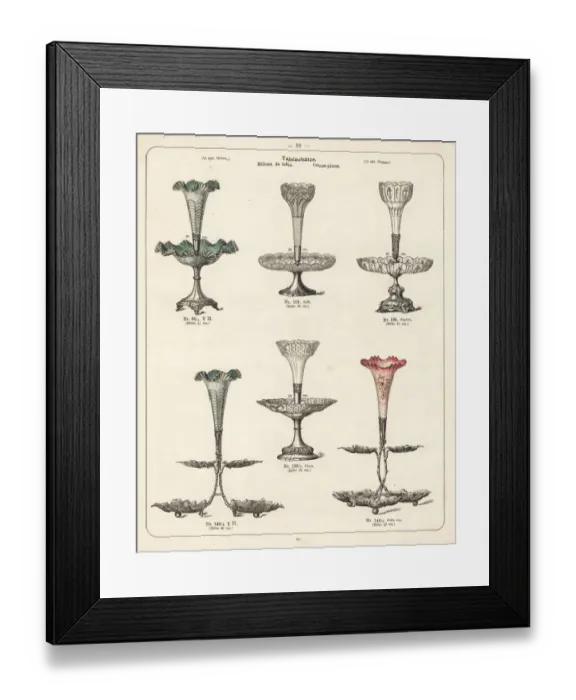 Framed Print : Metal centerpiece for the table Framed Print : Metal centerpiece for the table