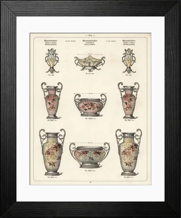Framed Print : Vases, flower holder, flower dish, etc Framed Print : Vases, flower holder, flower dish, etc