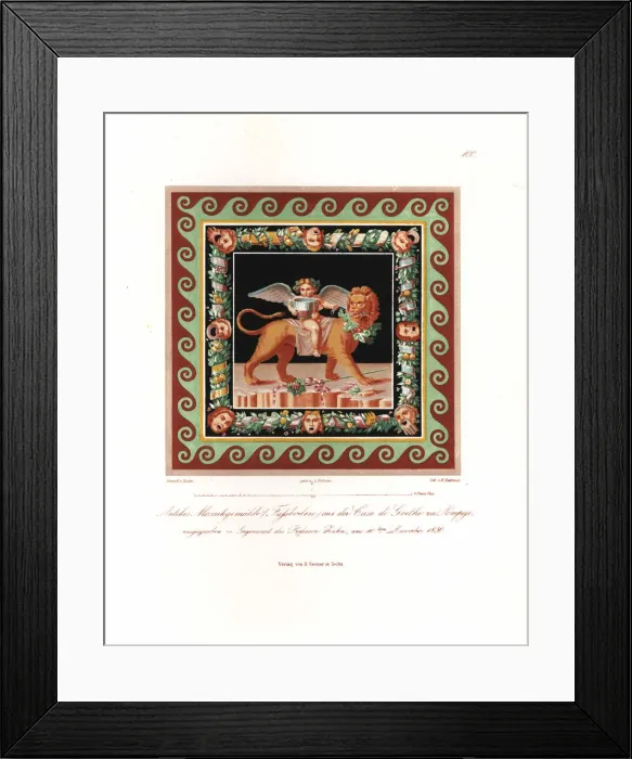 Framed Print : Antique mosaic floor from the House of the Faun, Pompeii Framed Print : Antique mosaic floor from the House of the Faun, Pompeii