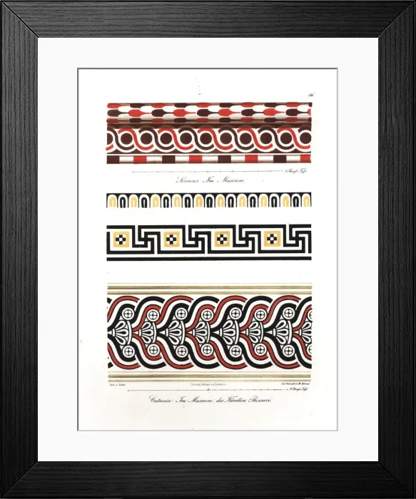 Framed Print : Wall paintings from Museo Biscari, Catania Framed Print : Wall paintings from Museo Biscari, Catania