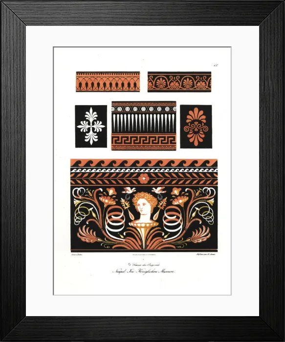 Framed Print : Wall paintings from the Royal Museum, Naples, Italy Framed Print : Wall paintings from the Royal Museum, Naples, Italy