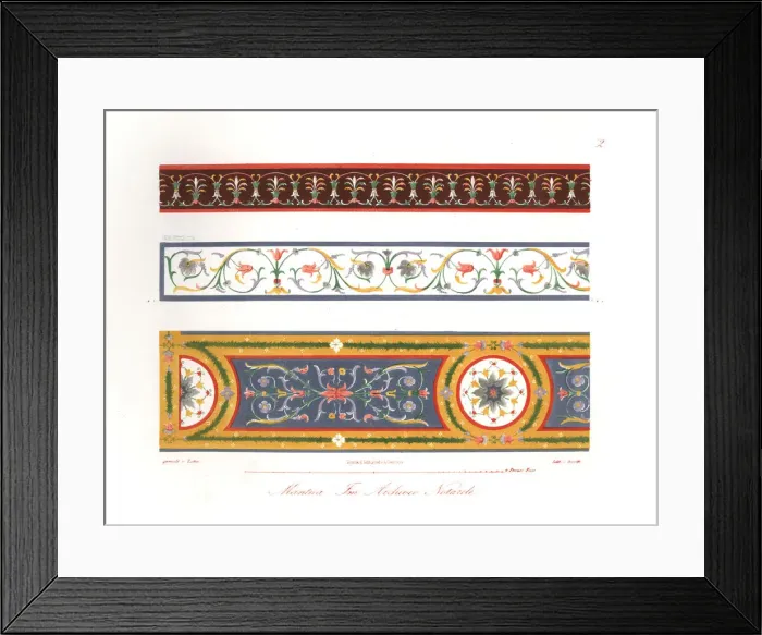 Framed Print : Wall paintings from the Notarial Archive Framed Print : Wall paintings from the Notarial Archive