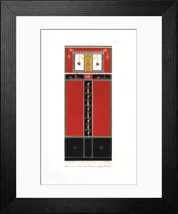 Framed Print : Wall painting from the House of the Labyrinth, Pompeii Framed Print : Wall painting from the House of the Labyrinth, Pompeii