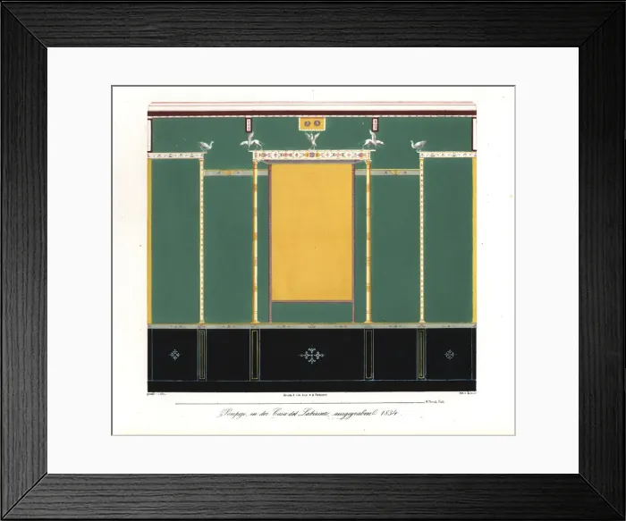 Framed Print : Wall painting from the House of the Labyrinth, Pompeii Framed Print : Wall painting from the House of the Labyrinth, Pompeii