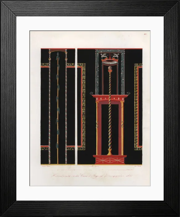 Framed Print : Wall painting from the Casa di Argo, Herculaneum Framed Print : Wall painting from the Casa di Argo, Herculaneum