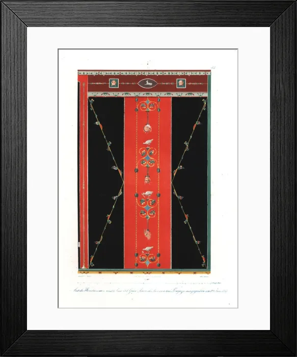 Framed Print : Wall painting from the Casa del Granduca di Toscana, Pompeii Framed Print : Wall painting from the Casa del Granduca di Toscana, Pompeii