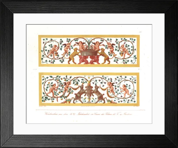 Framed Print : Wall paintings from the Palazzo del Te, Mantua Framed Print : Wall paintings from the Palazzo del Te, Mantua