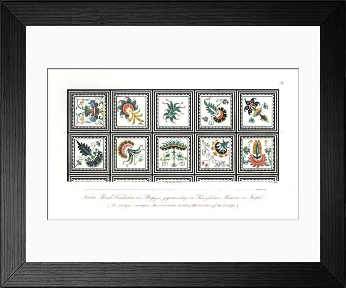 Framed Print : Antique mosaic flooring from Pompeii, in Framed Print : Antique mosaic flooring from Pompeii, in