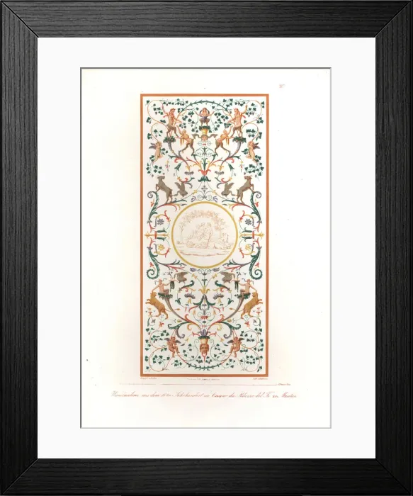 Framed Print : Wall painting from the Casino of the Palazzo Framed Print : Wall painting from the Casino of the Palazzo
