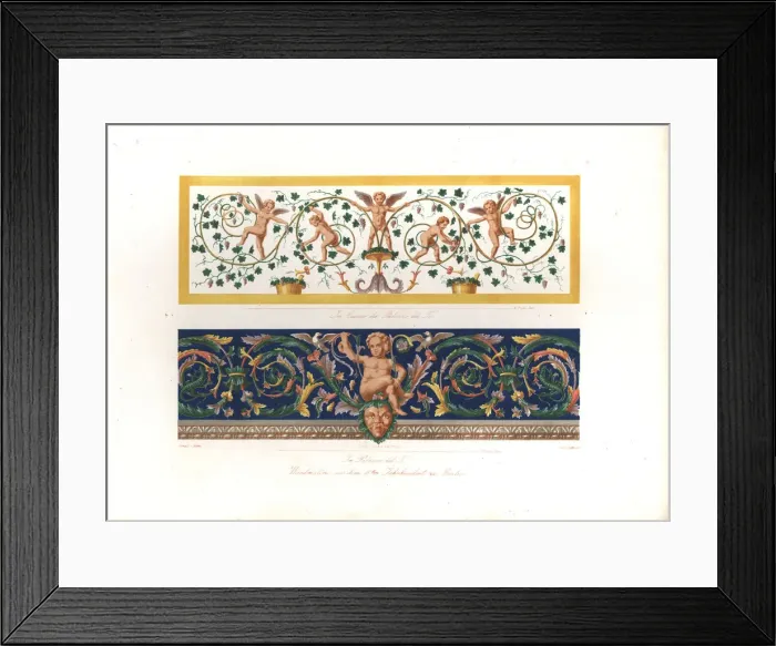 Framed Print : Wall paintings from the Palazzo del Te, Mantua, 16th century Framed Print : Wall paintings from the Palazzo del Te, Mantua, 16th century