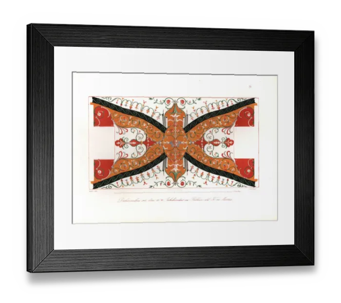 Framed Print : Ceiling painting from the 16th century in Framed Print : Ceiling painting from the 16th century in