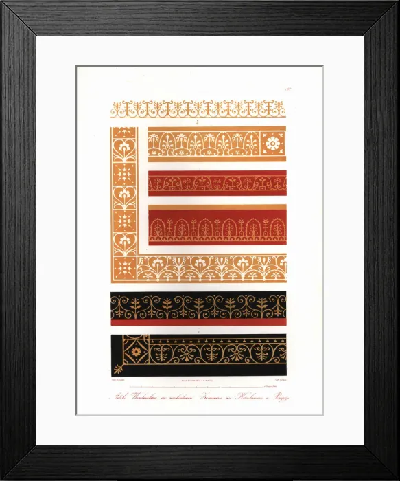Framed Print : Antique wall paintings from various rooms Framed Print : Antique wall paintings from various rooms