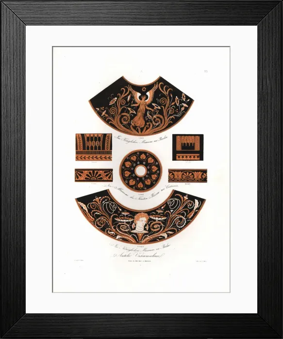 Framed Print : Antique vase paintings Framed Print : Antique vase paintings